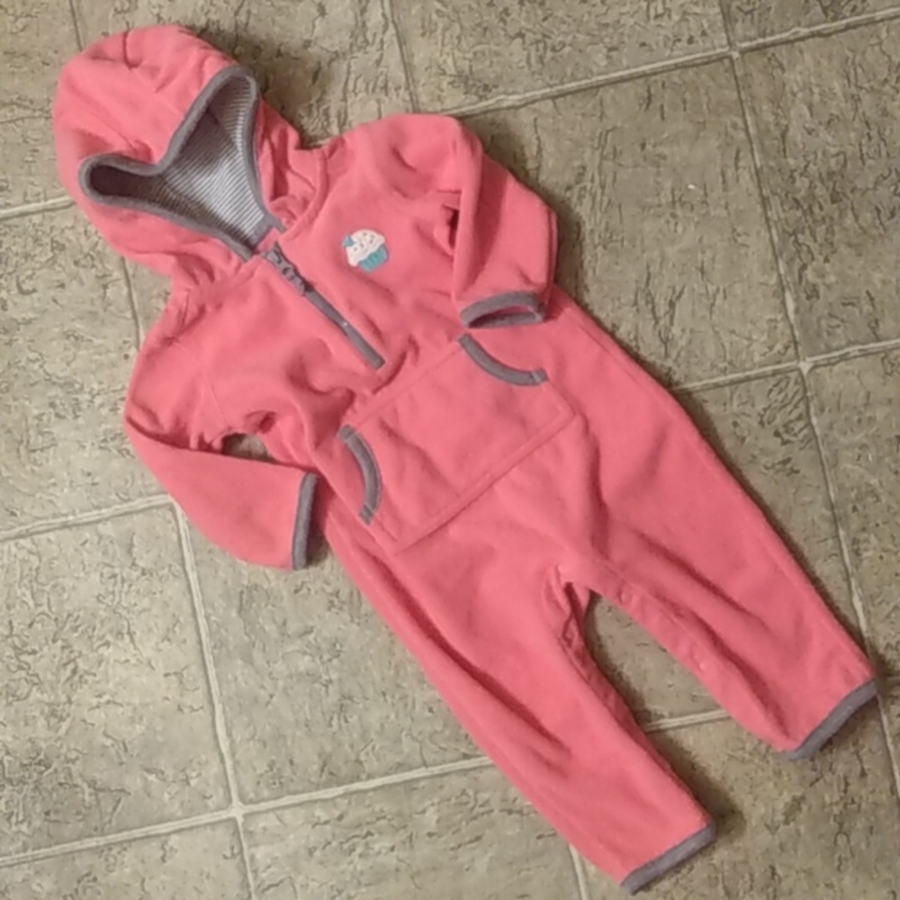 Carter's hooded fleece jumpsuit coveralls - Sz 9m